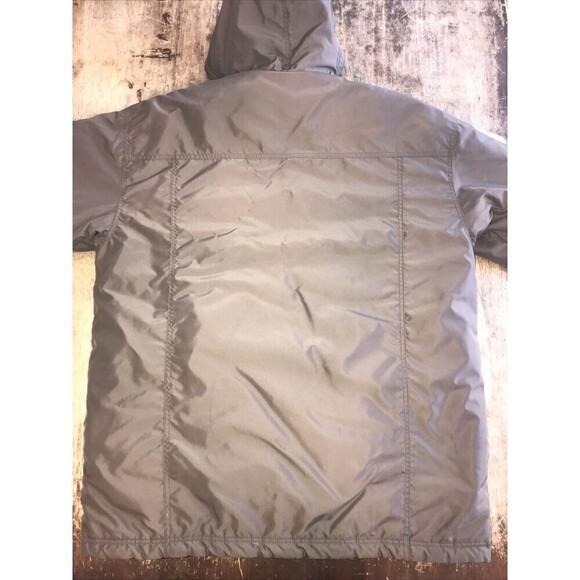 Vintage Nike Reversible Parka Block Letters Spellout Gray/green Black Large - Picture 6 of 8